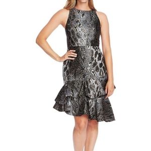 NWT, Vince Camuto Animal Print Fit and Flare Dress